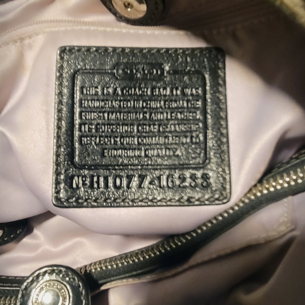 Coach Black Leather Women's Bag